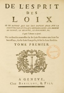 De l esprit des lois - Montesquieu