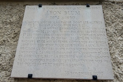 Plaque Léon Blum